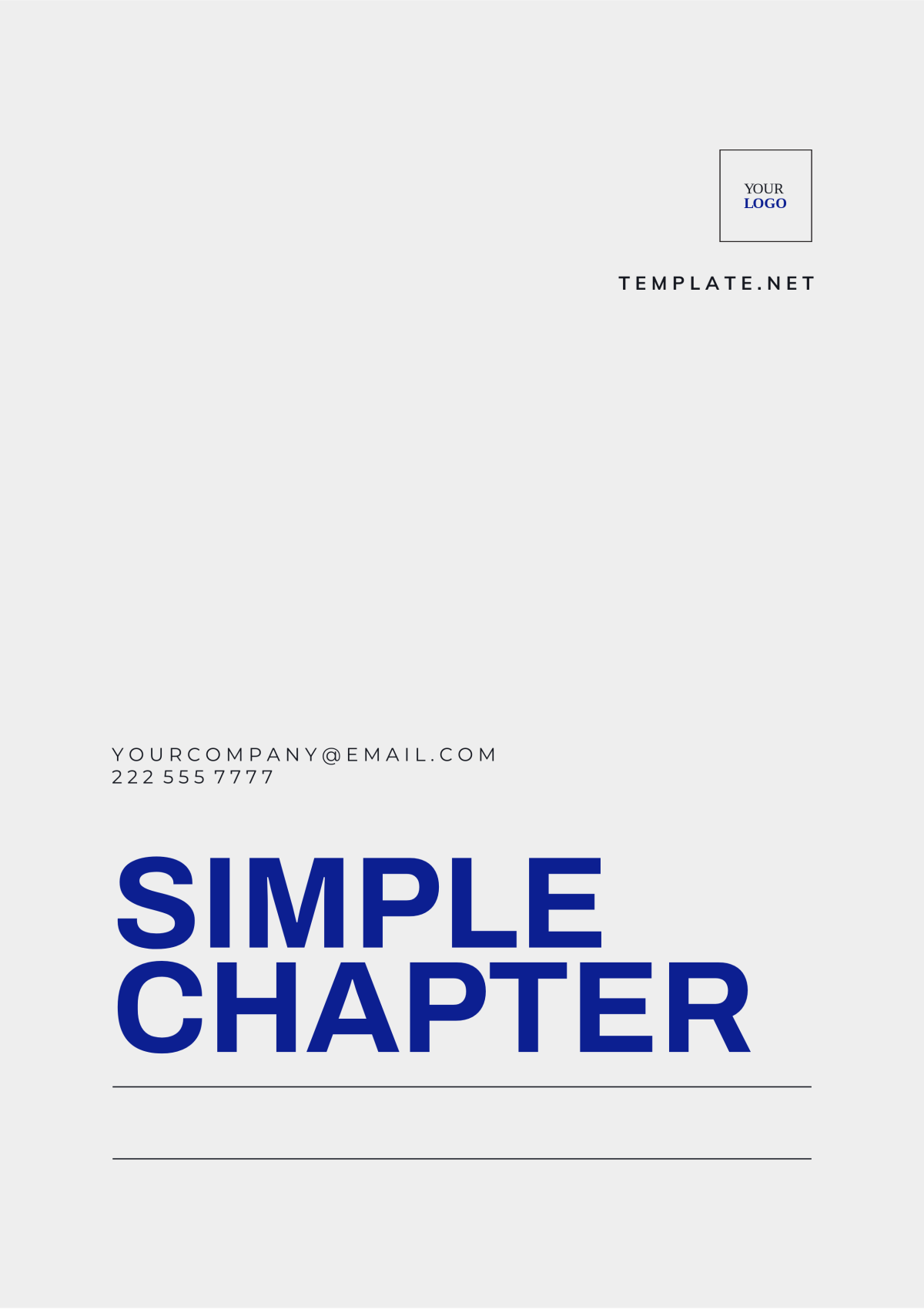 Simple Chapter Template - Edit Online & Download