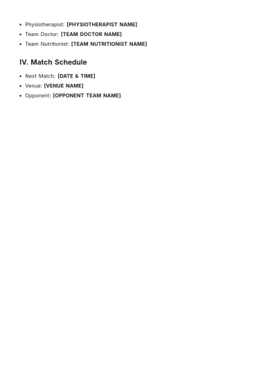 Free Women???s Soccer Roster Template to Edit Online