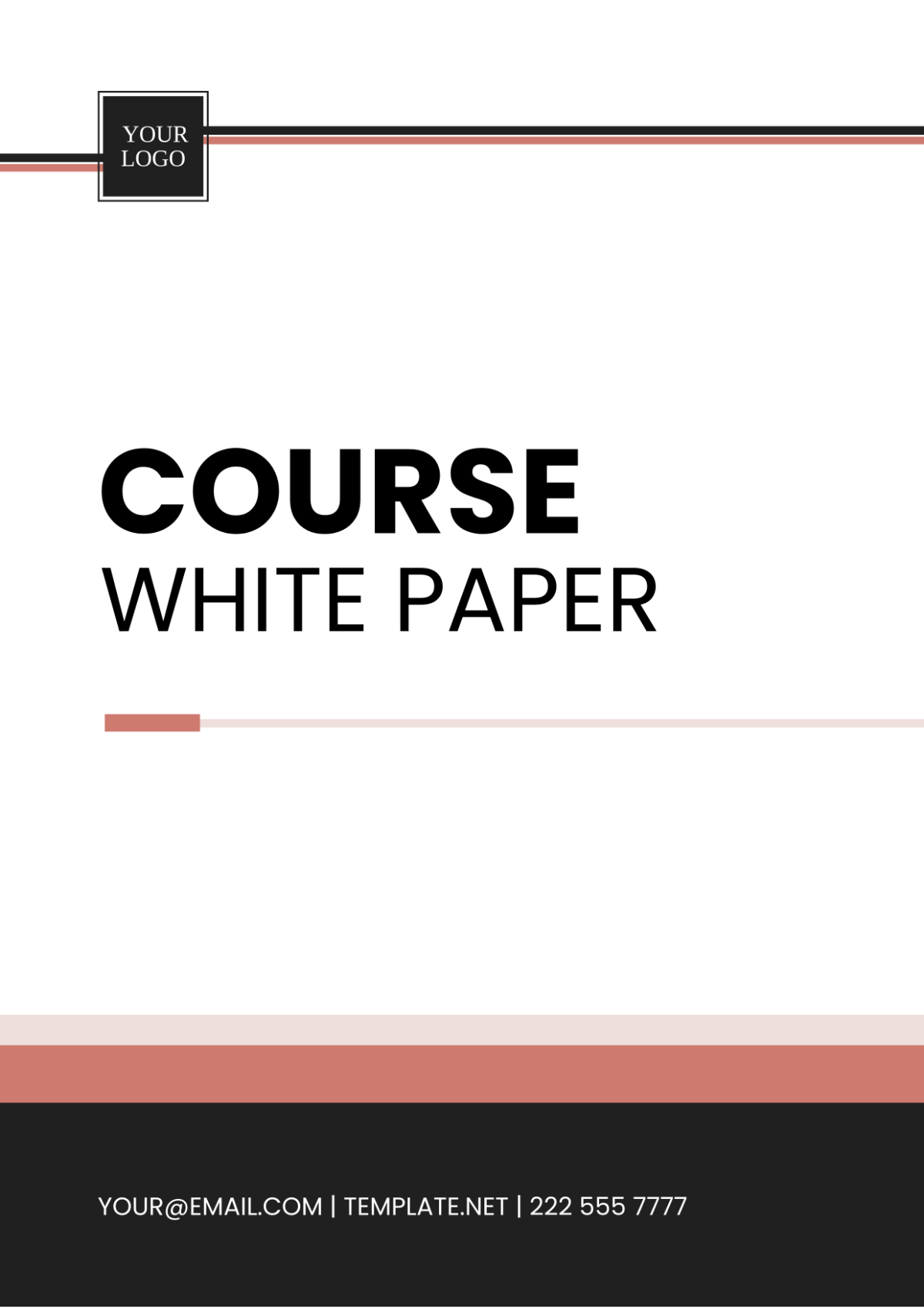 Free Course White Paper Template