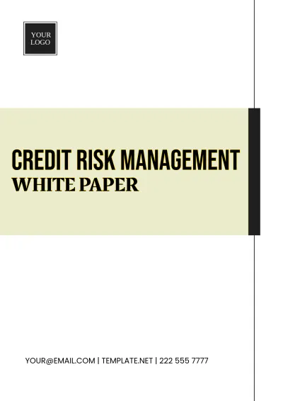 Free Credit Risk Management White Paper Template to Edit Online