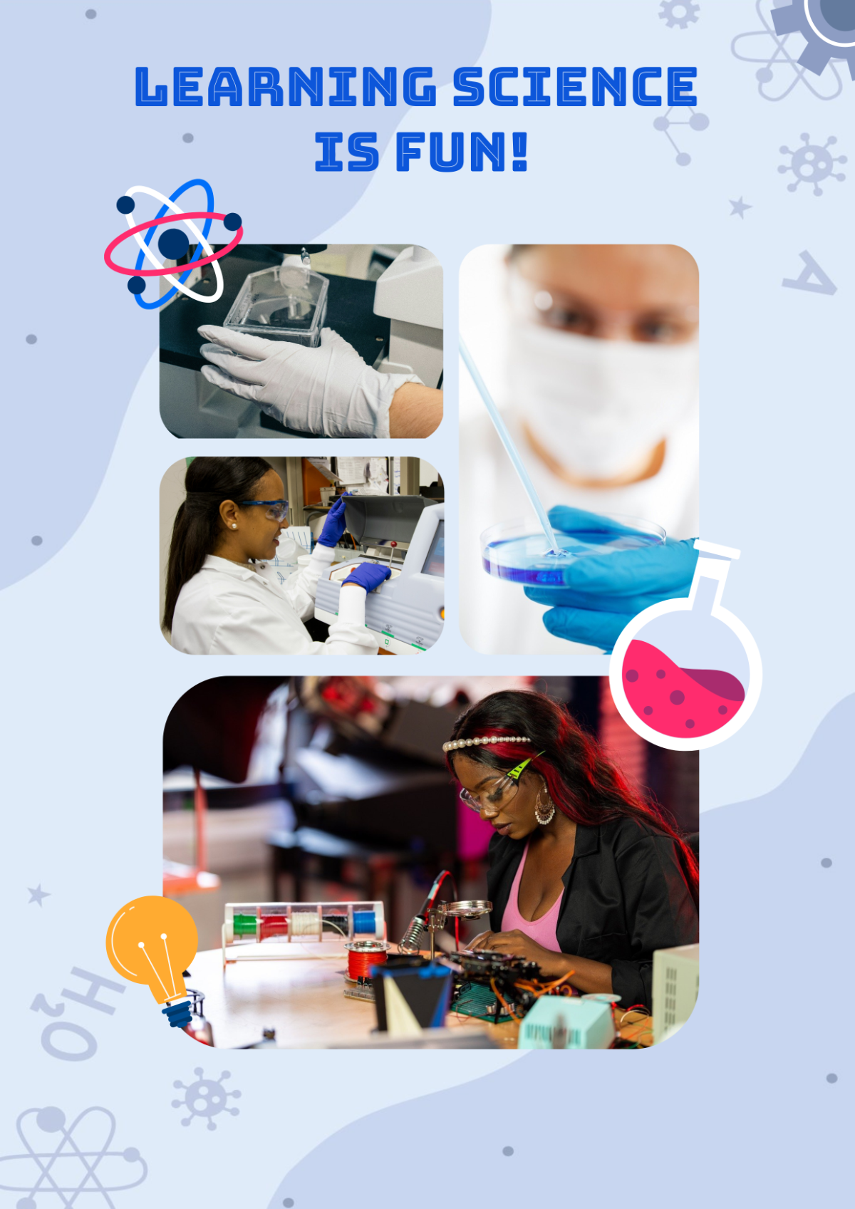 Science Photo Collage Template