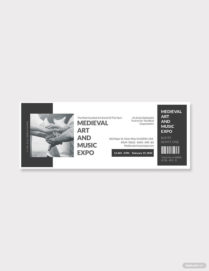 Charity Event Ticket Template