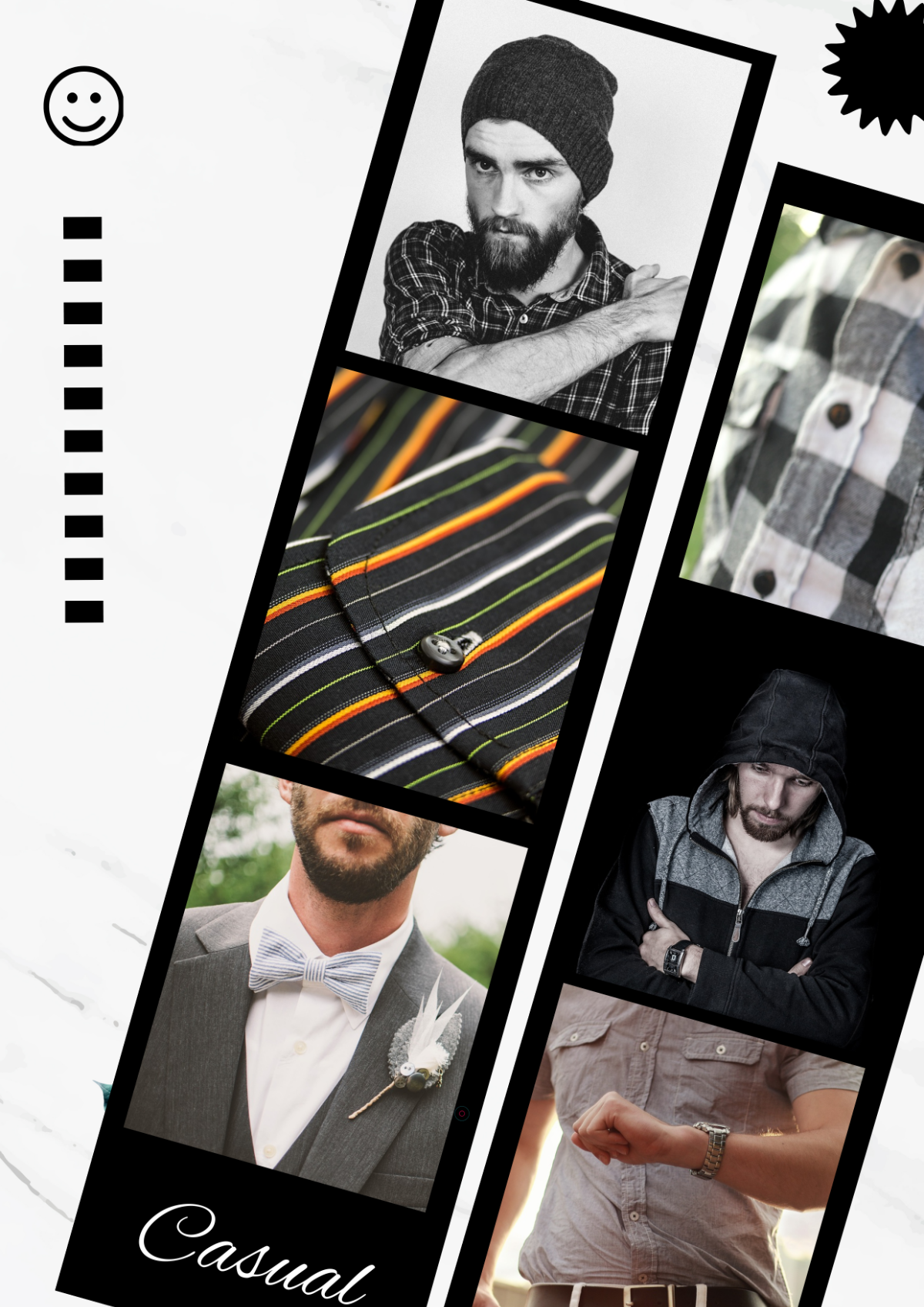 Free Casual Clothes Photo Collage Template