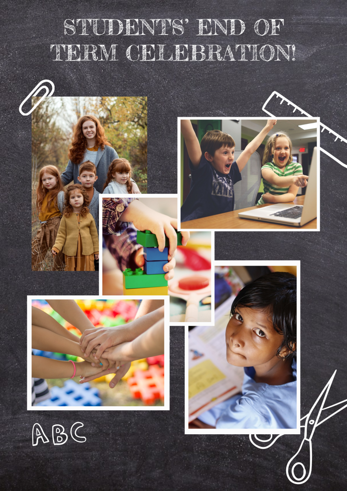 Student Celebration Photo Collage Template