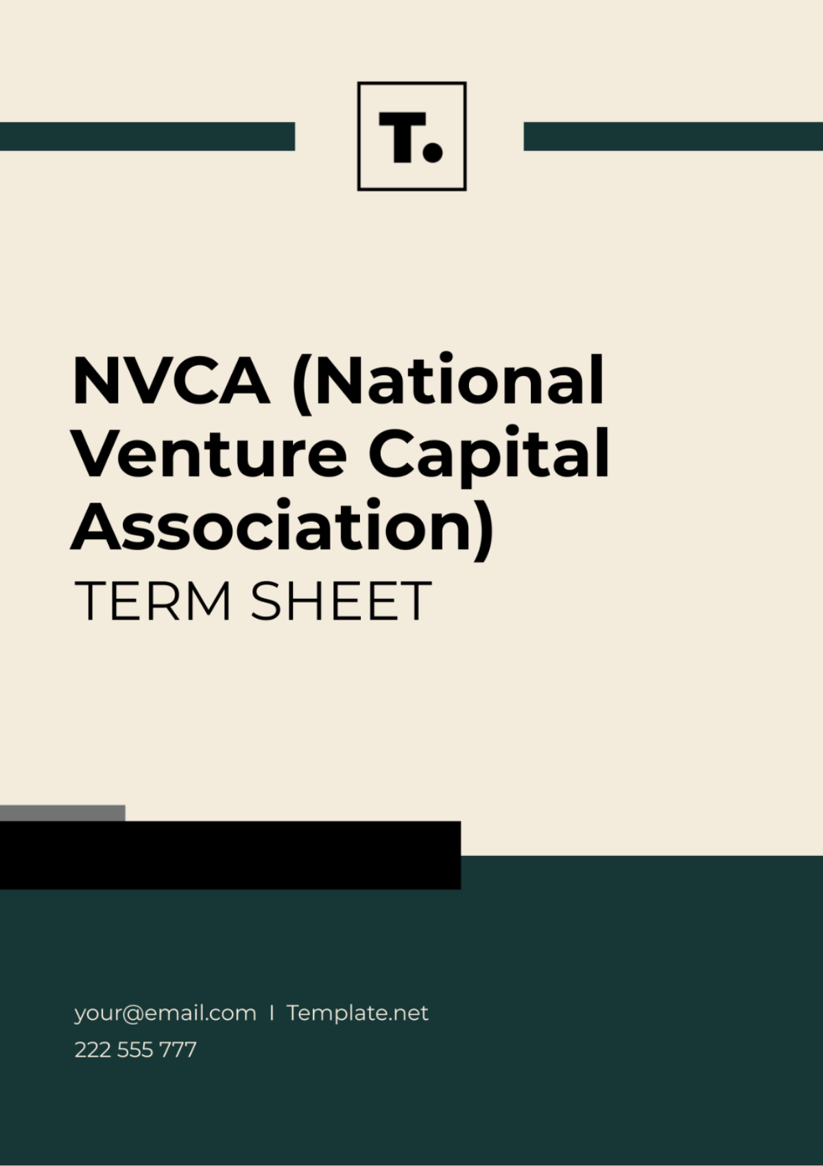 Free NVCA(National Venture Capital Association) Term Sheet Template