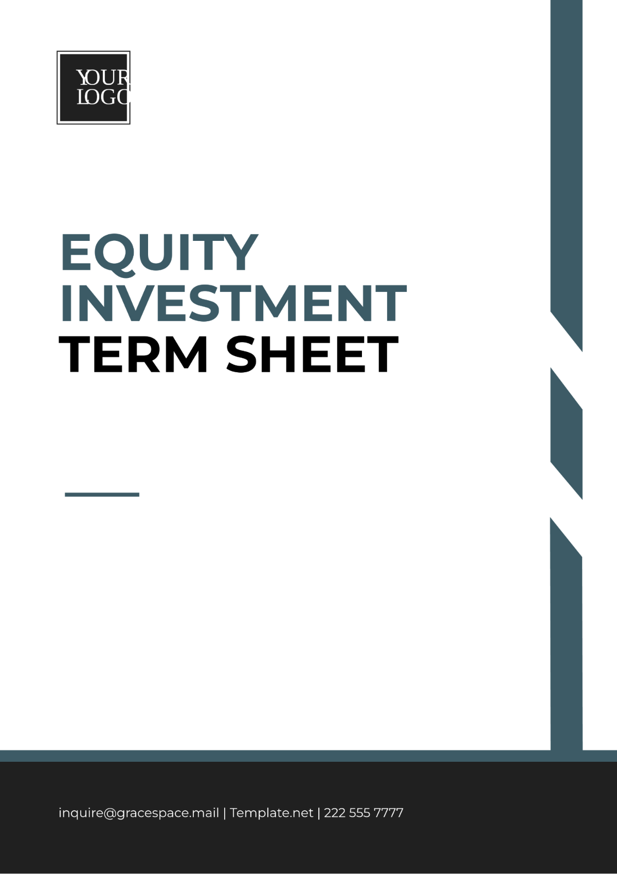 Equity Investment Term Sheet Template