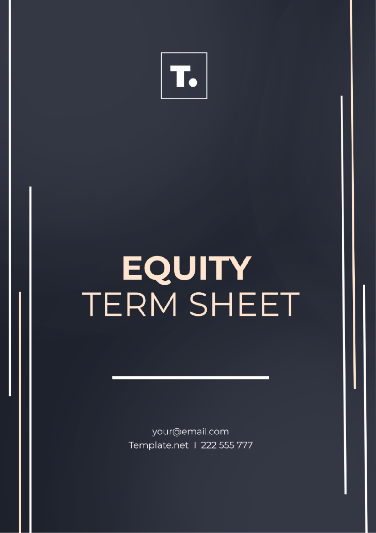 Equity Term Sheet Template