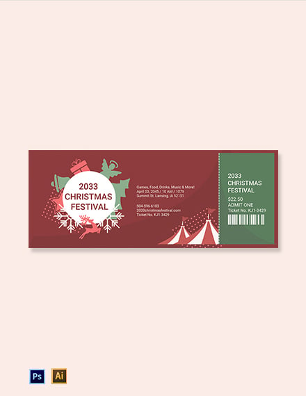 christmas-festival-ticket-template