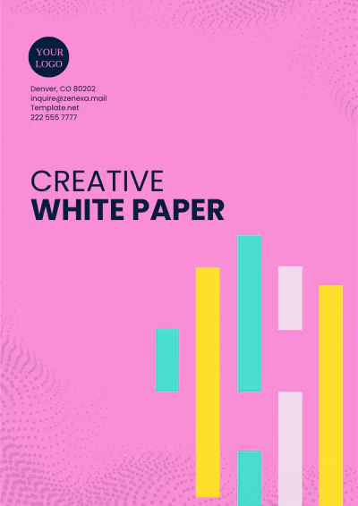 Free Creative White Paper Template to Edit Online