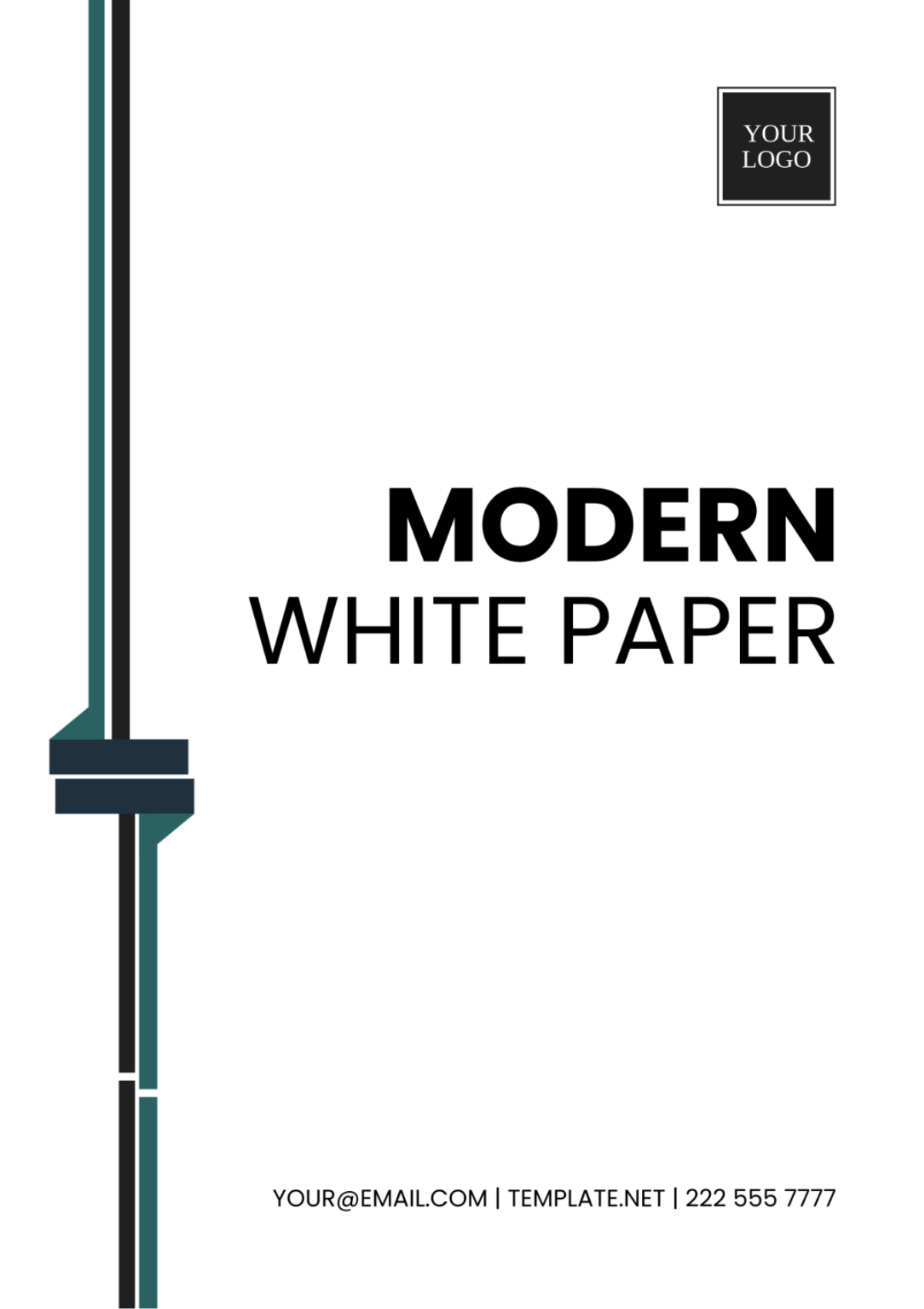 Free Modern White Paper Template