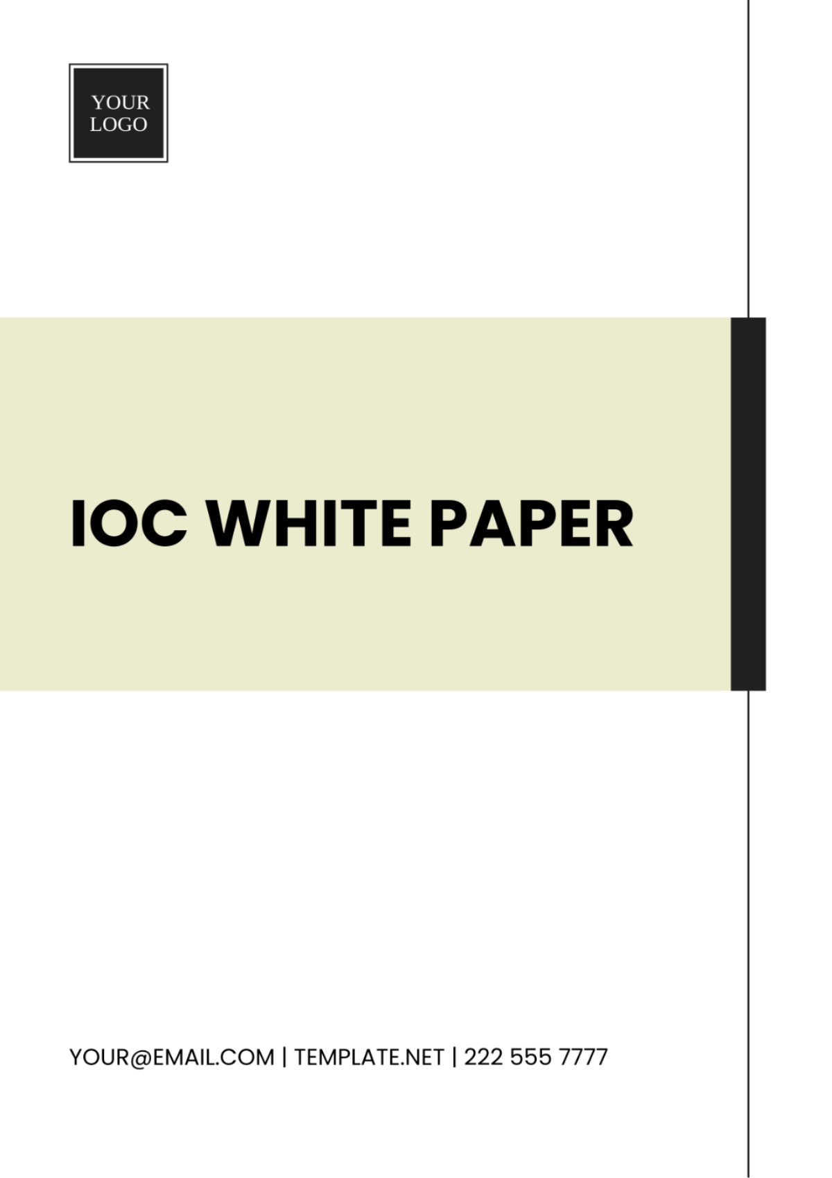 Free IOC White Paper Template
