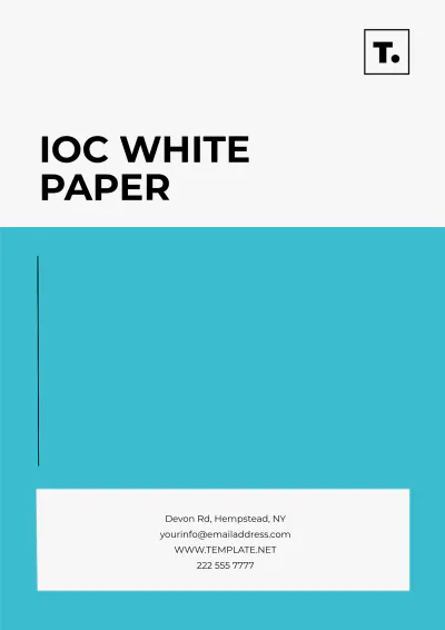 Free IOC White Paper Template to Edit Online