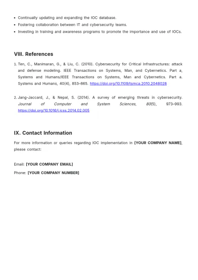 Free IOC White Paper Template to Edit Online