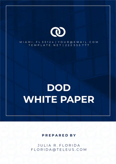 Free DOD White Paper Template to Edit Online