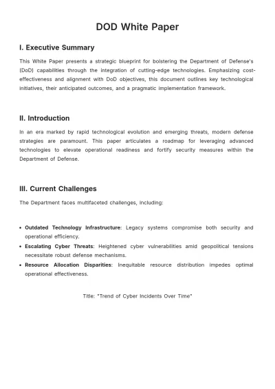 Free DOD White Paper Template to Edit Online