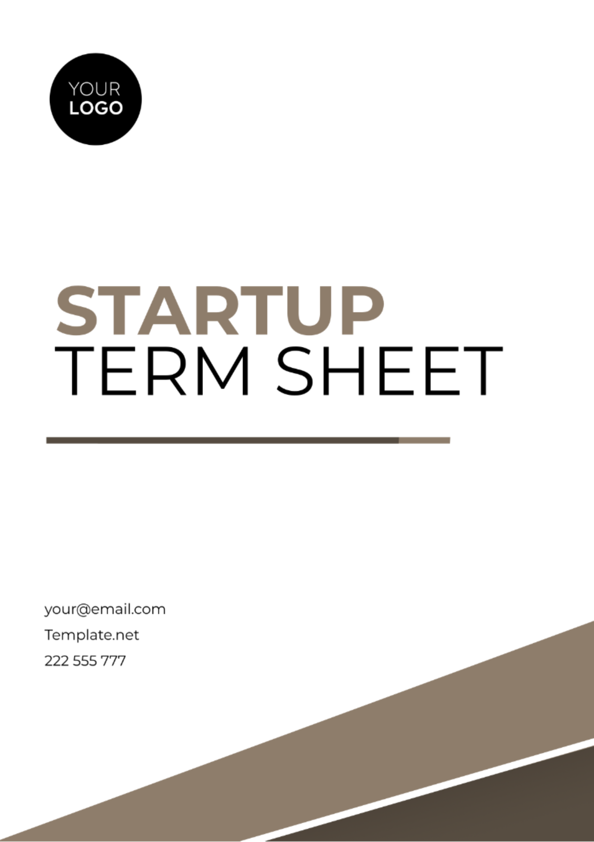 FREE Term Sheet Templates & Examples - Edit Online & Download