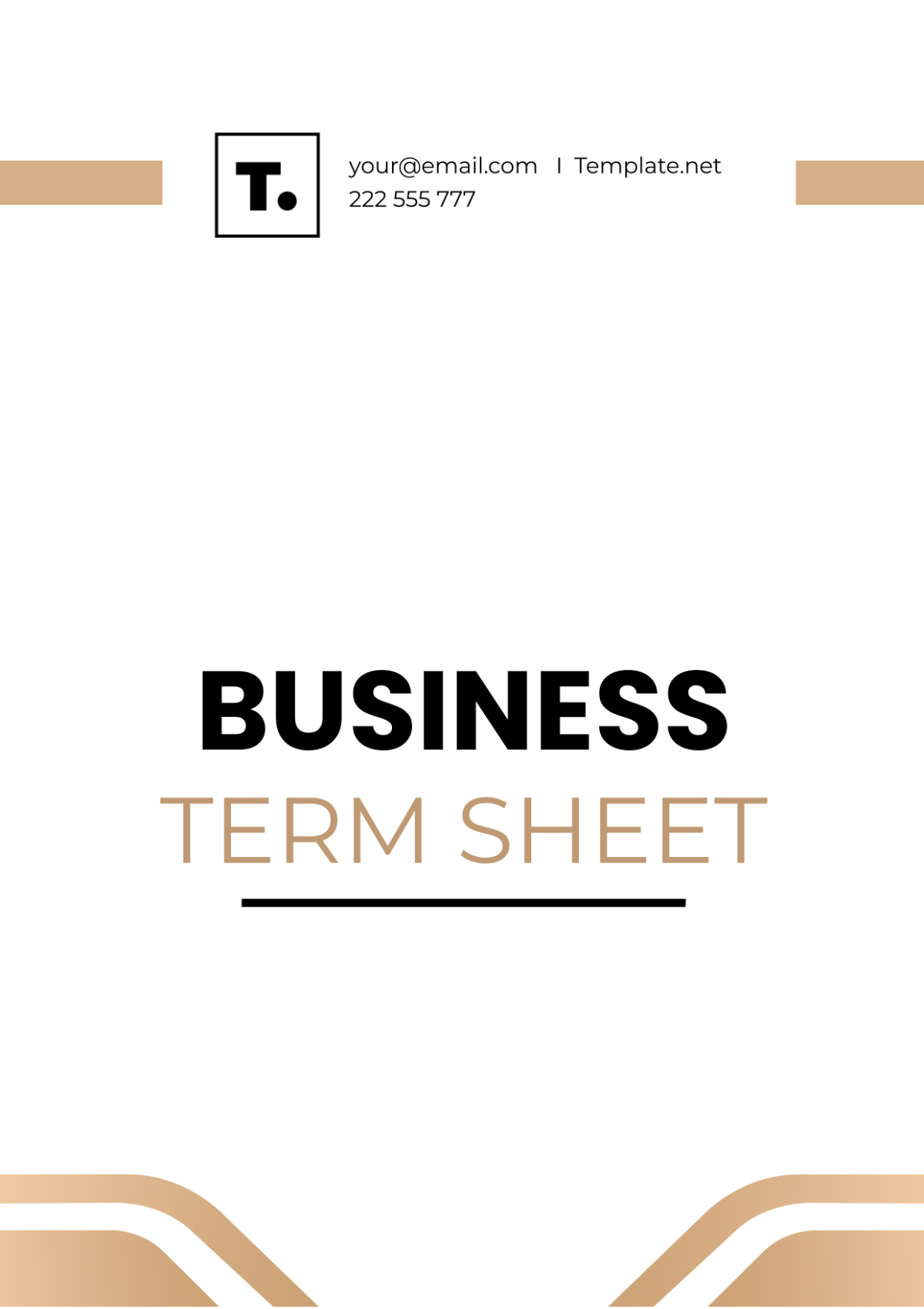 Business Term Sheet Template - Edit Online & Download