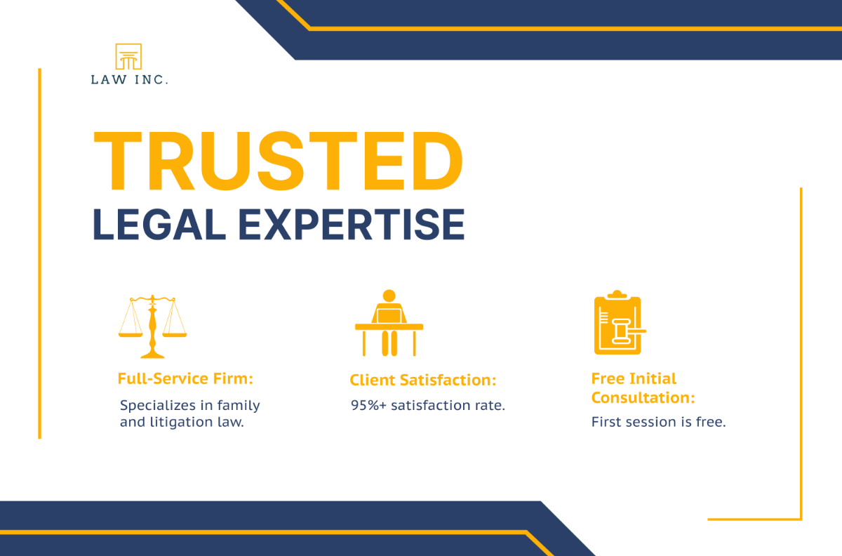 Law Firm Infographic Banner Template