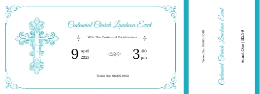 FREE Church Ticket Template - Download in Word, Illustrator, Photoshop