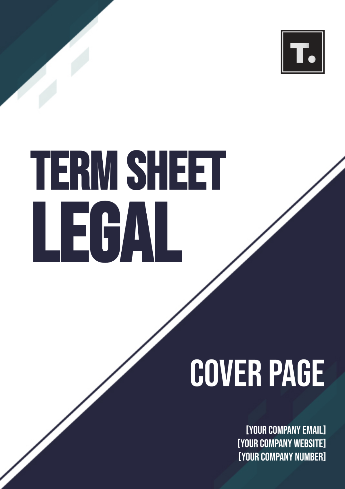 Term Sheet Legal Cover Page