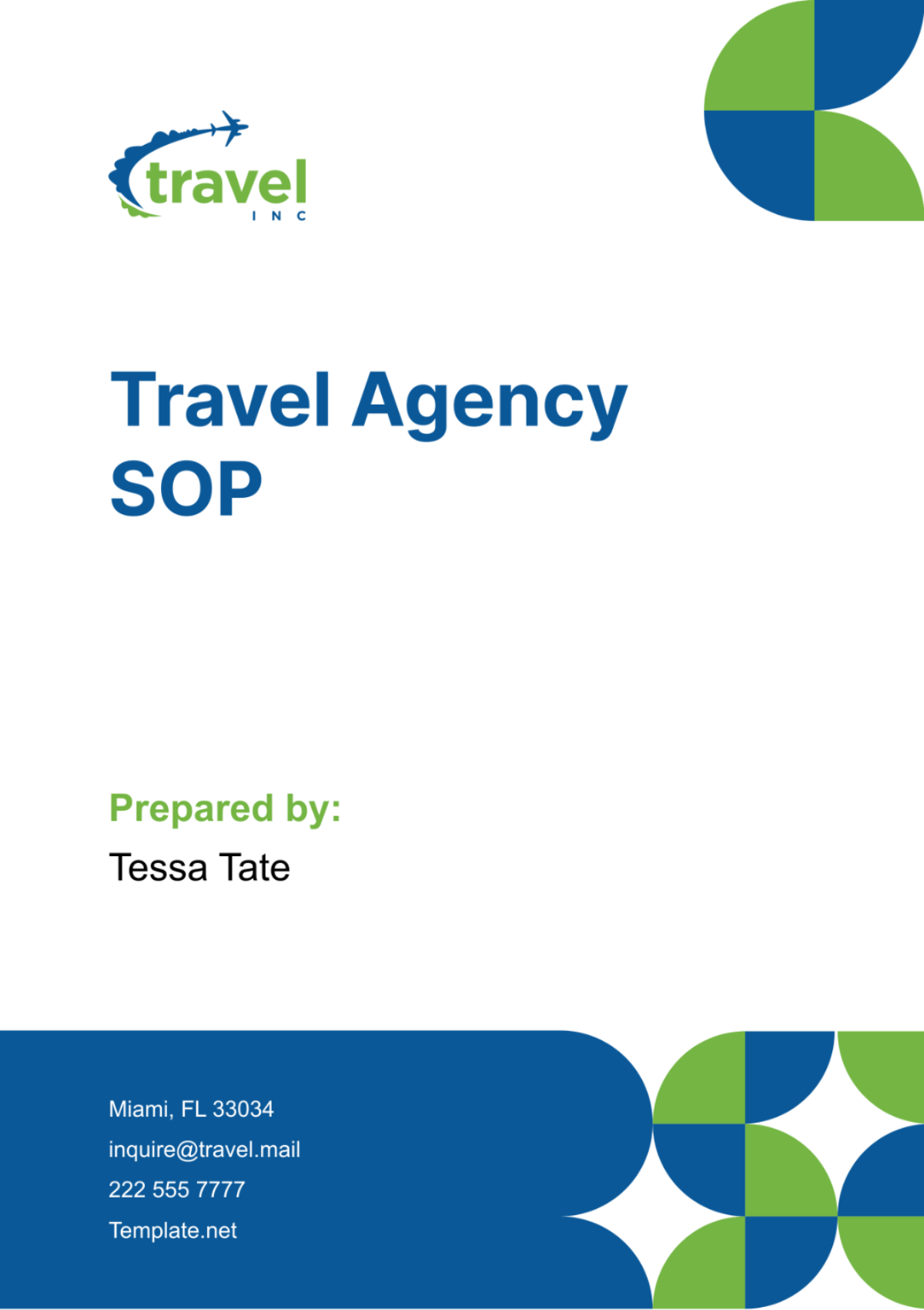 Travel Agency SOP Template  - Edit Online & Download