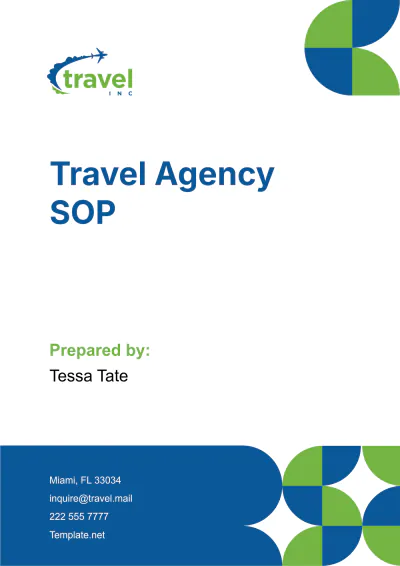 Free Travel Agency SOP Template to Edit Online