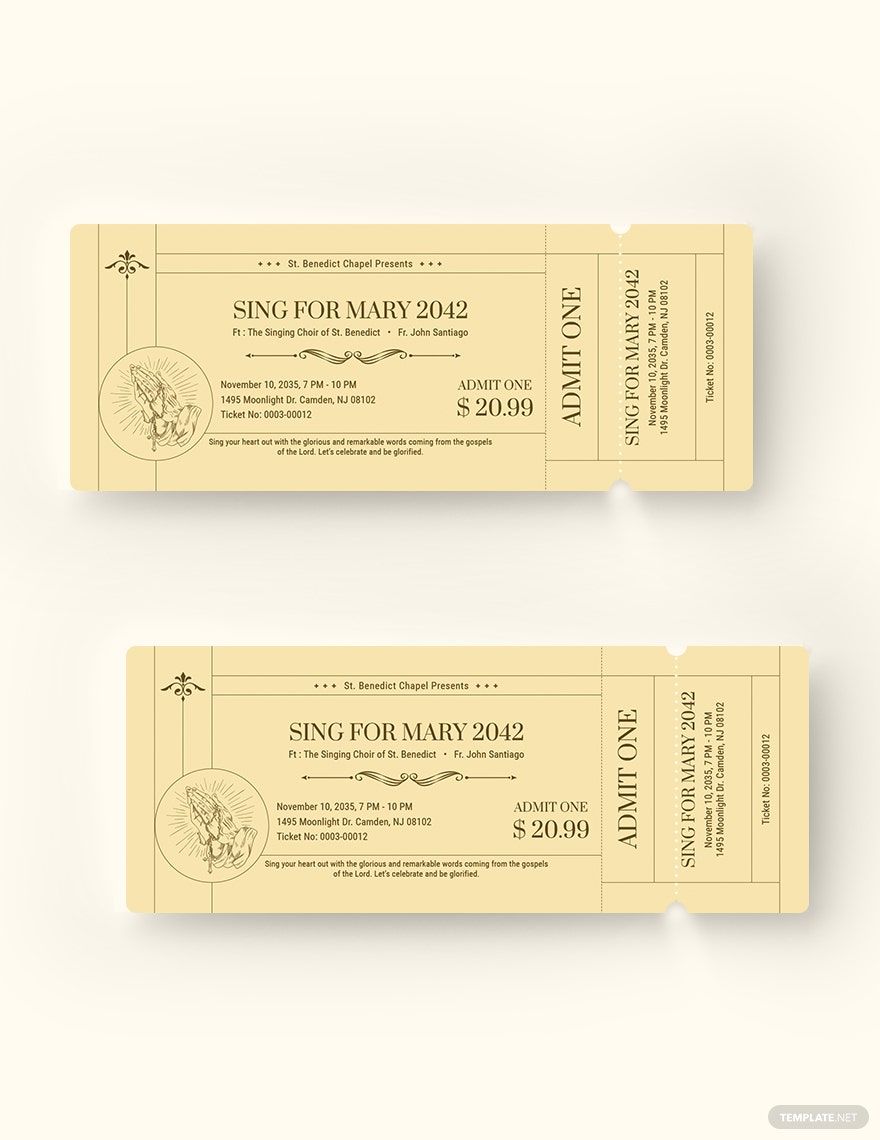 Church Tickets 