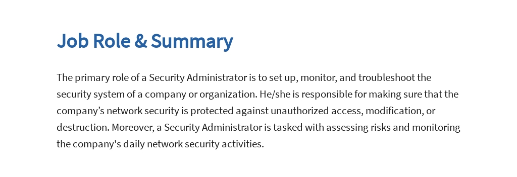 Free Security Administrator Job Ad/Description Template 2.jpe