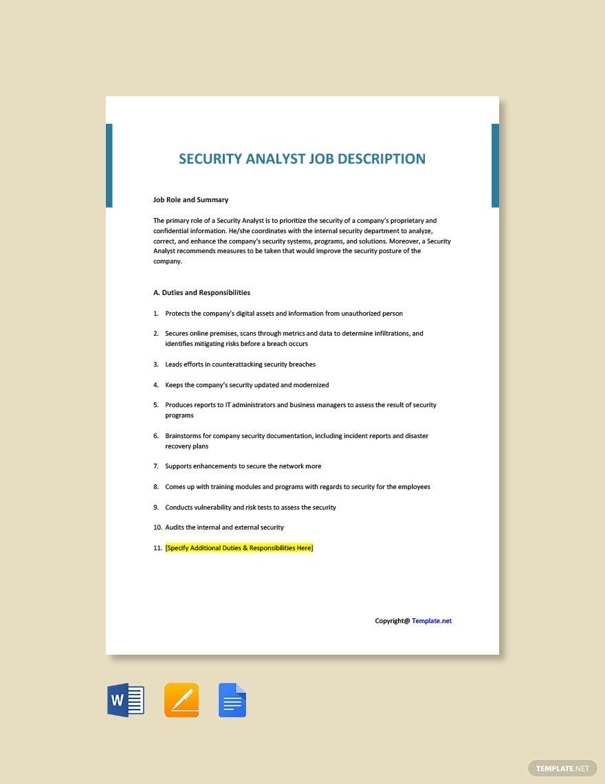 security-analyst-job-ad-description-template-download-in-word-google-docs-pdf-apple-pages