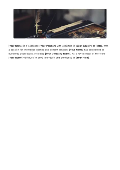 Free Writer Article Template to Edit Online