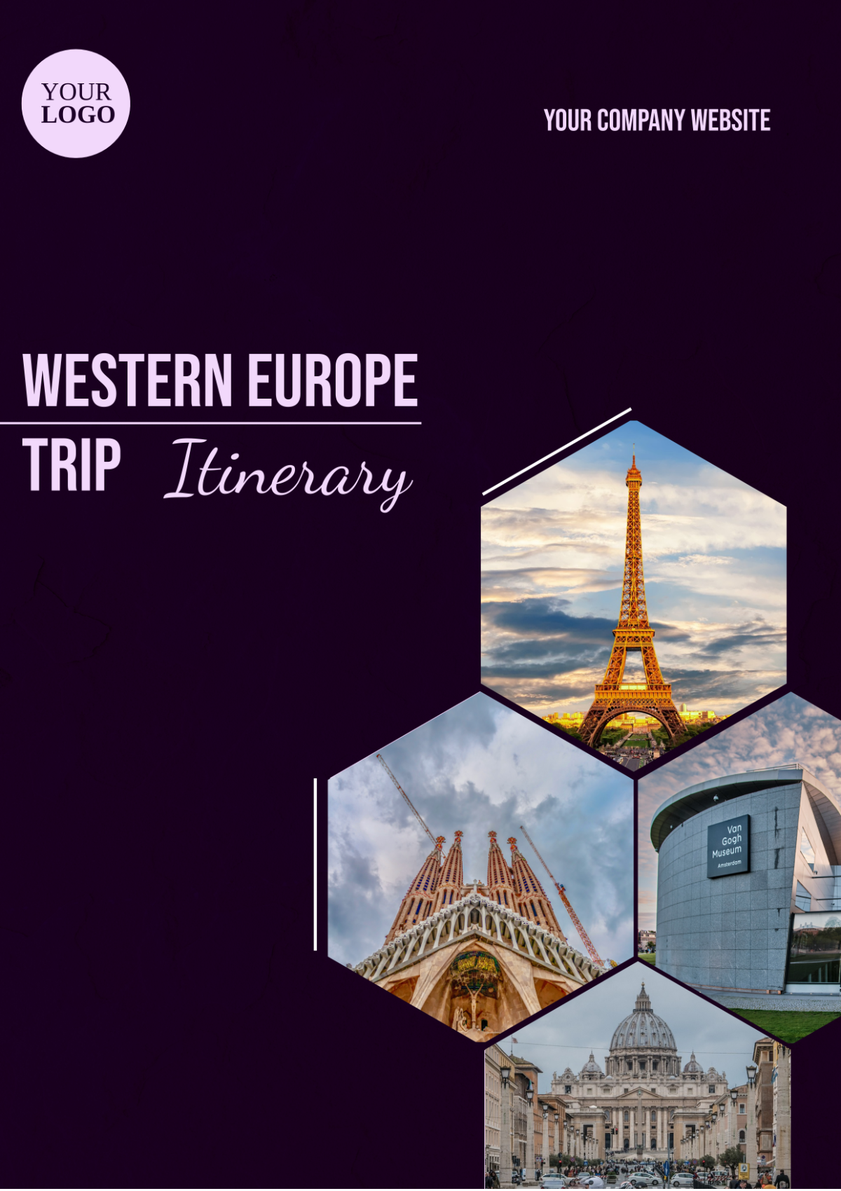 Western Europe Trip Itinerary Template