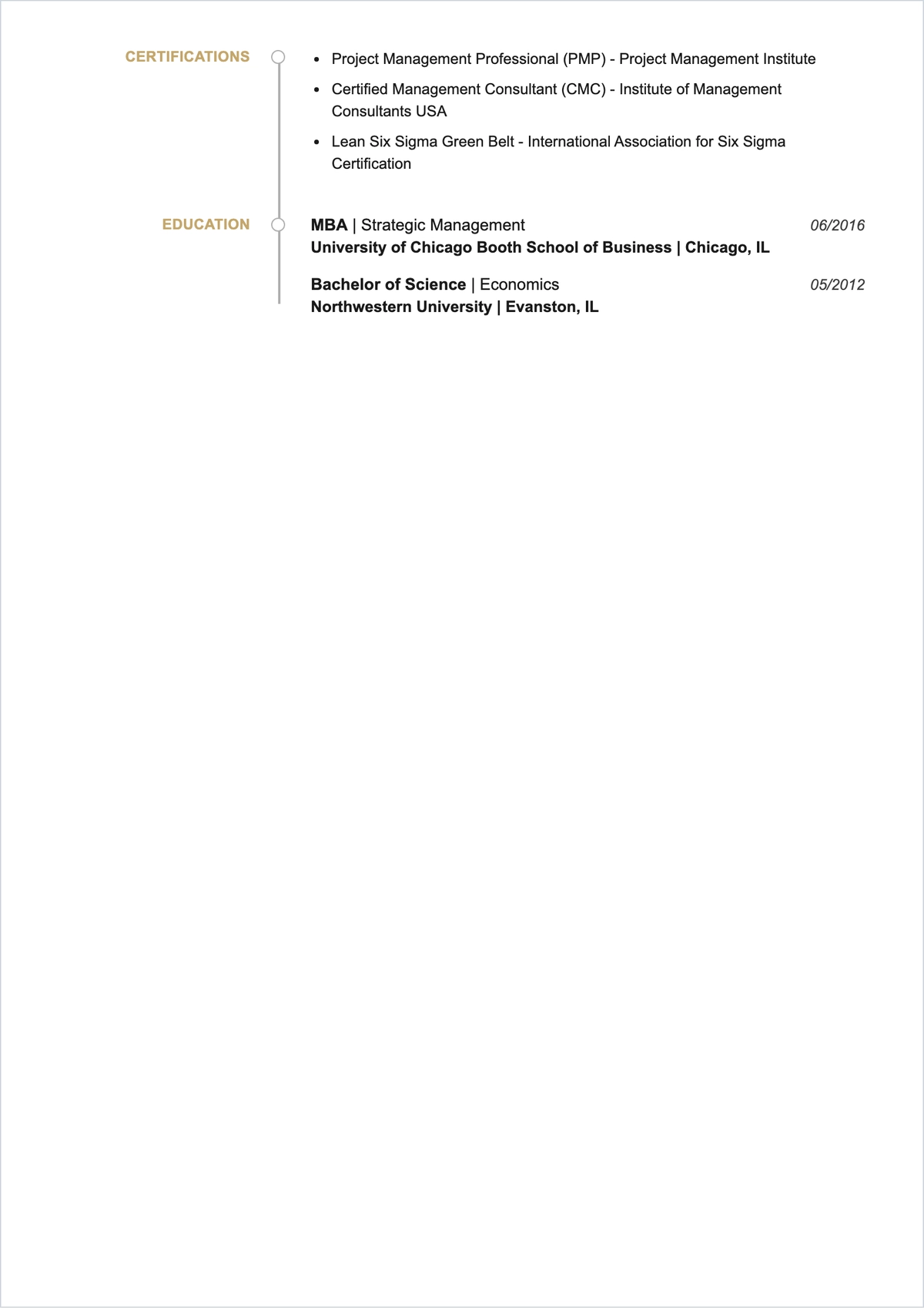 Free Consulting ATS Resume Summary Template, AI Resume Builder