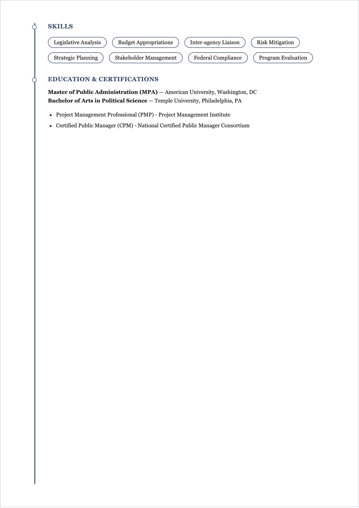Free Government ATS Resume Summary Template, AI Resume Builder