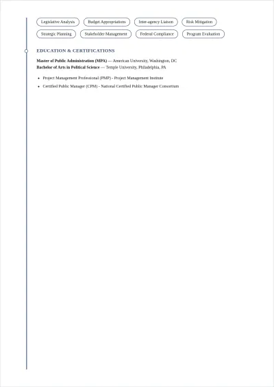 Free Government ATS Resume Summary Template, AI Resume Builder