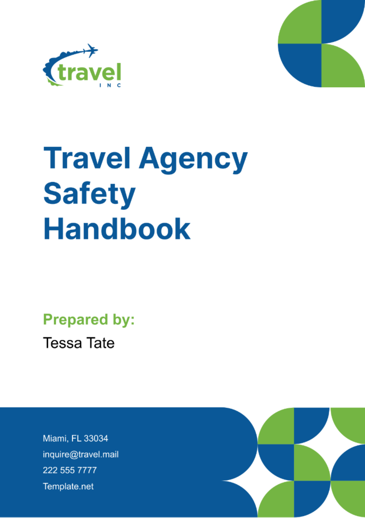 Travel Agency Safety Handbook Template
