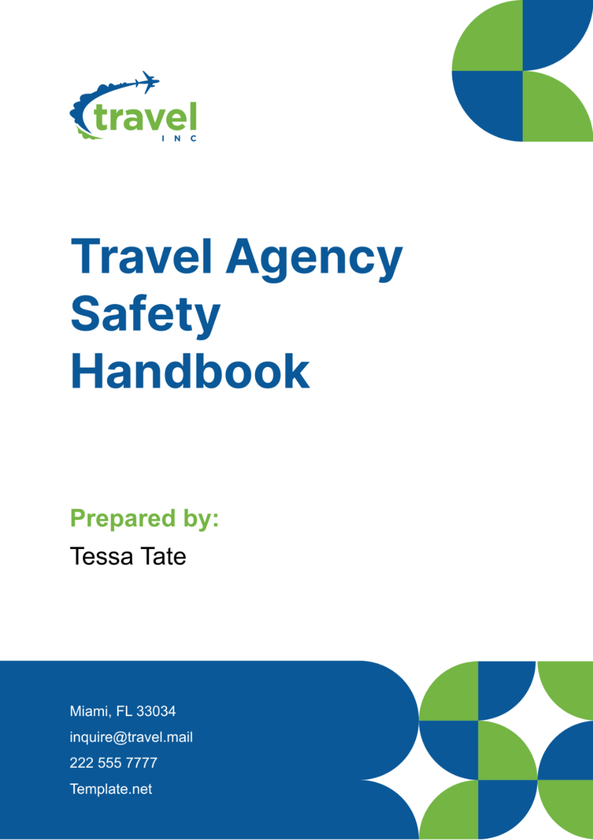 Travel Agency Safety Handbook Template - Edit Online & Download