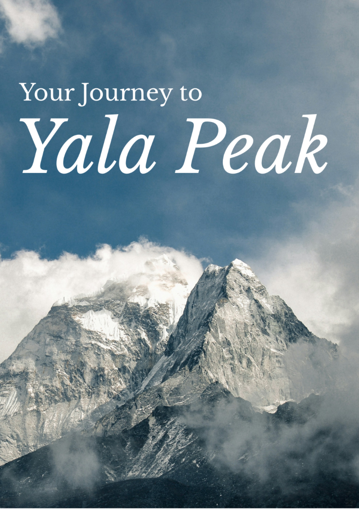 Yala Peak Itinerary Template