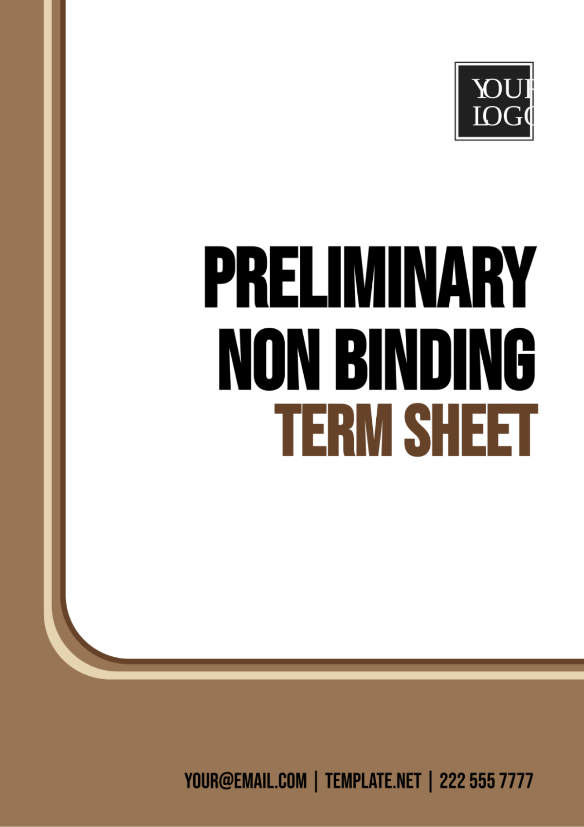 Preliminary Non Binding Term Sheet Template