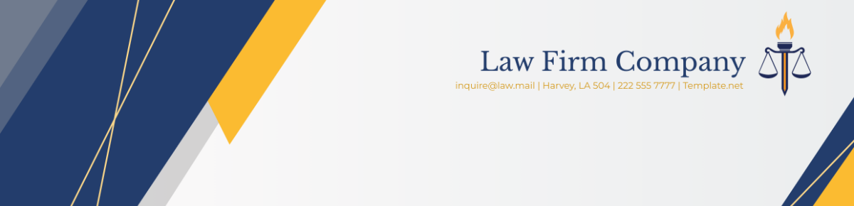 Law Firm Company Header Template