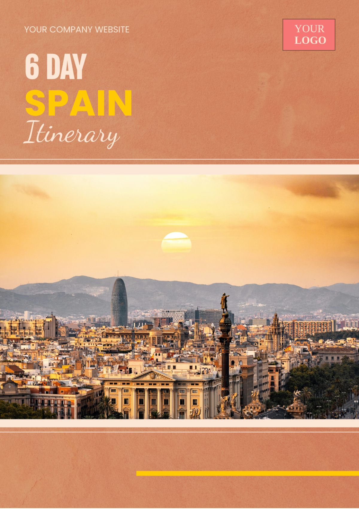 6 Day Spain Itinerary Template