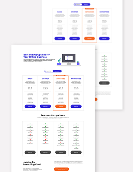 Creative SaaS Pricing Page Template