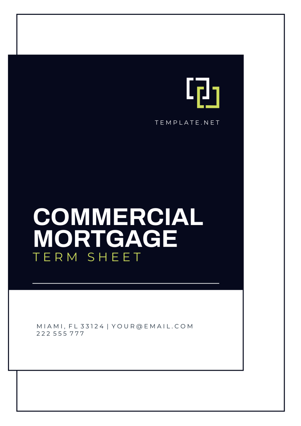 Commercial Mortgage Term Sheet Template - Edit Online & Download ...