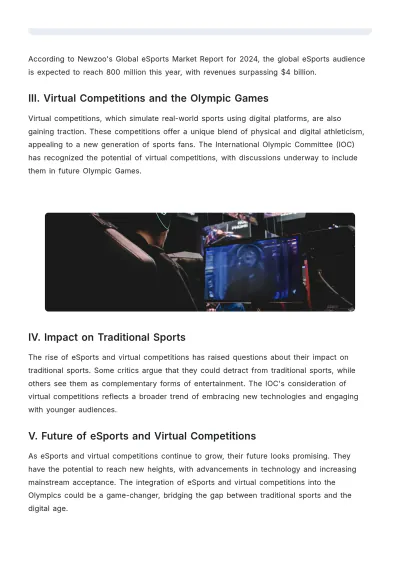 Free Olympics Article Template to Edit Online