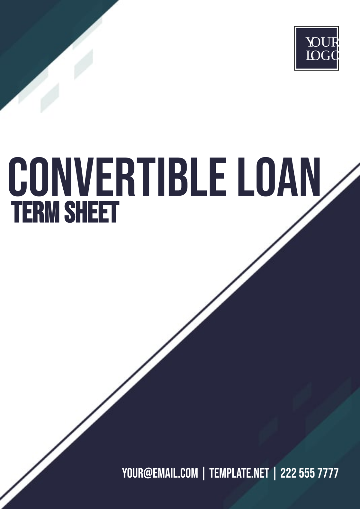 Convertible Loan Term Sheet Template