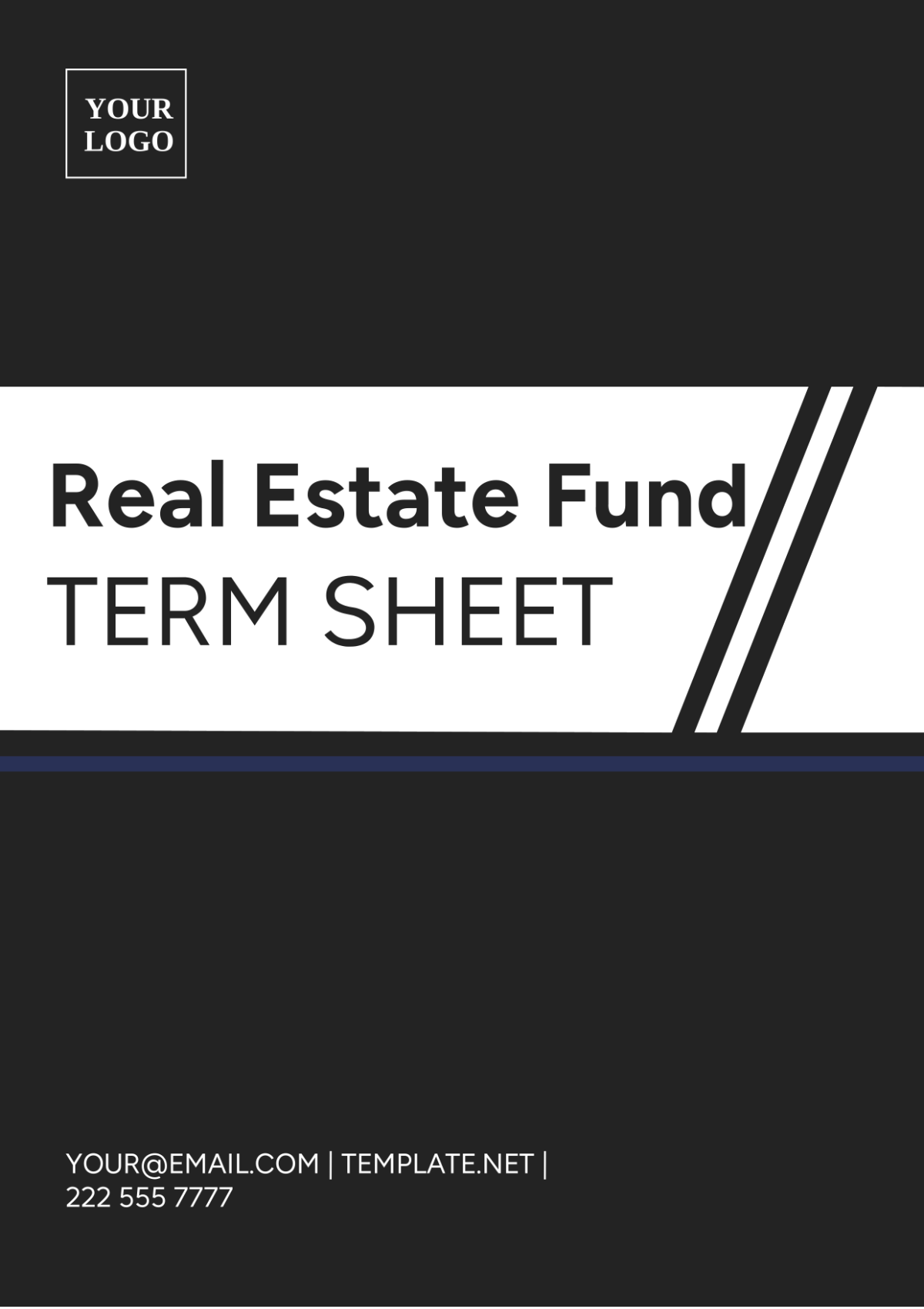 Real Estate Fund Term Sheet Template