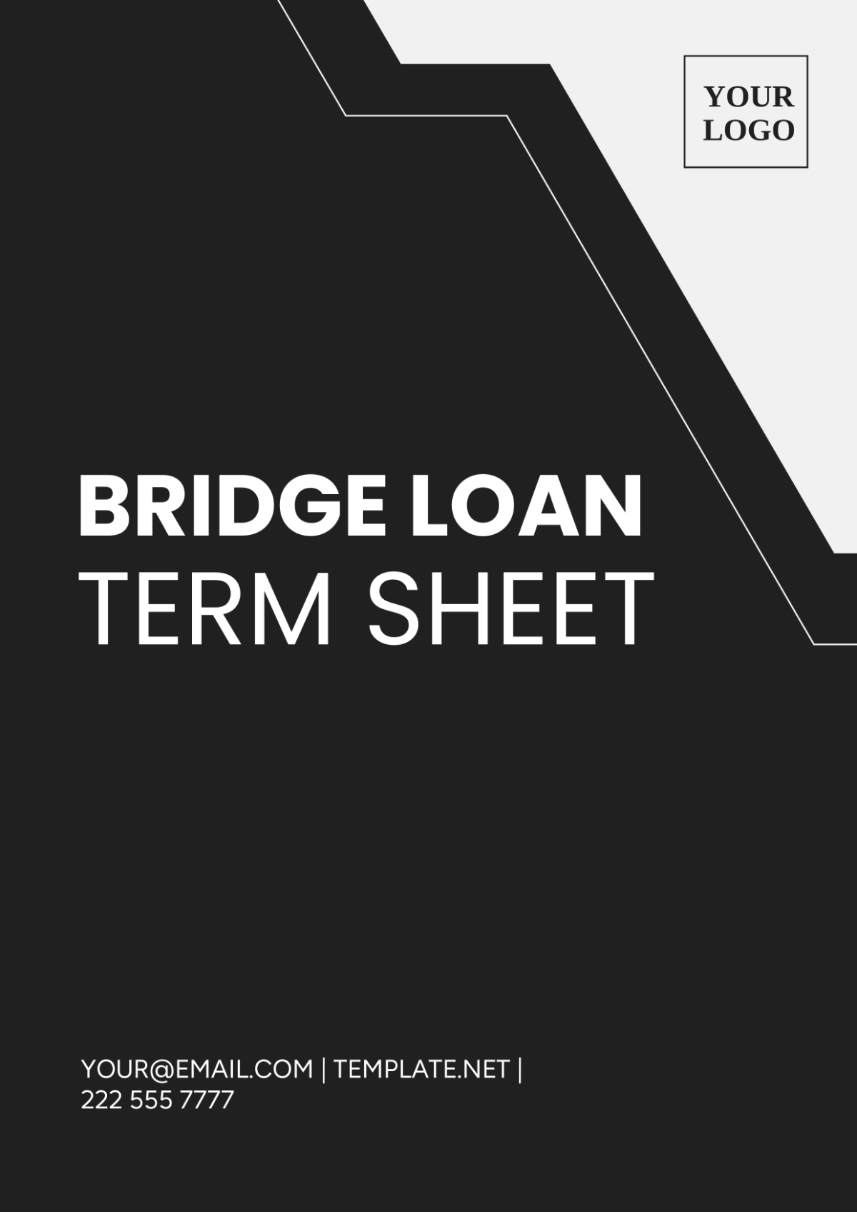 Bridge Loan Term Sheet Template