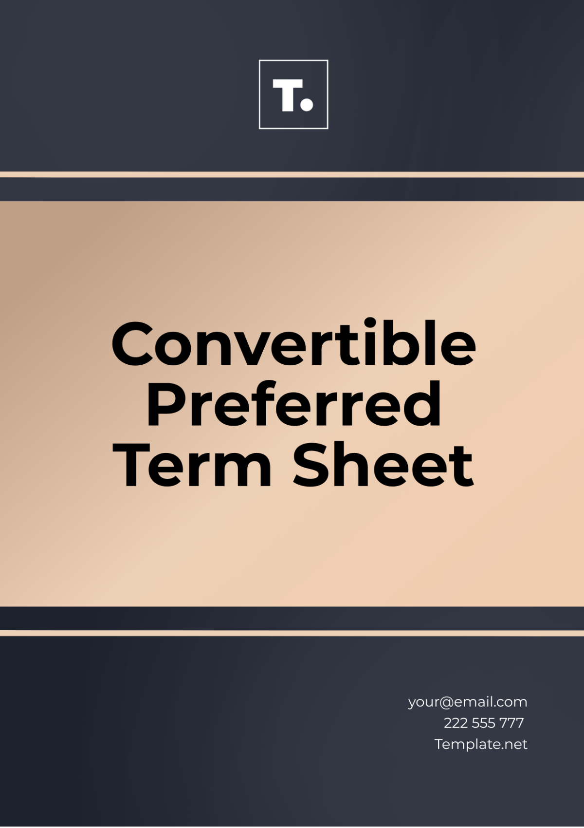 Convertible Preferred Term Sheet Template