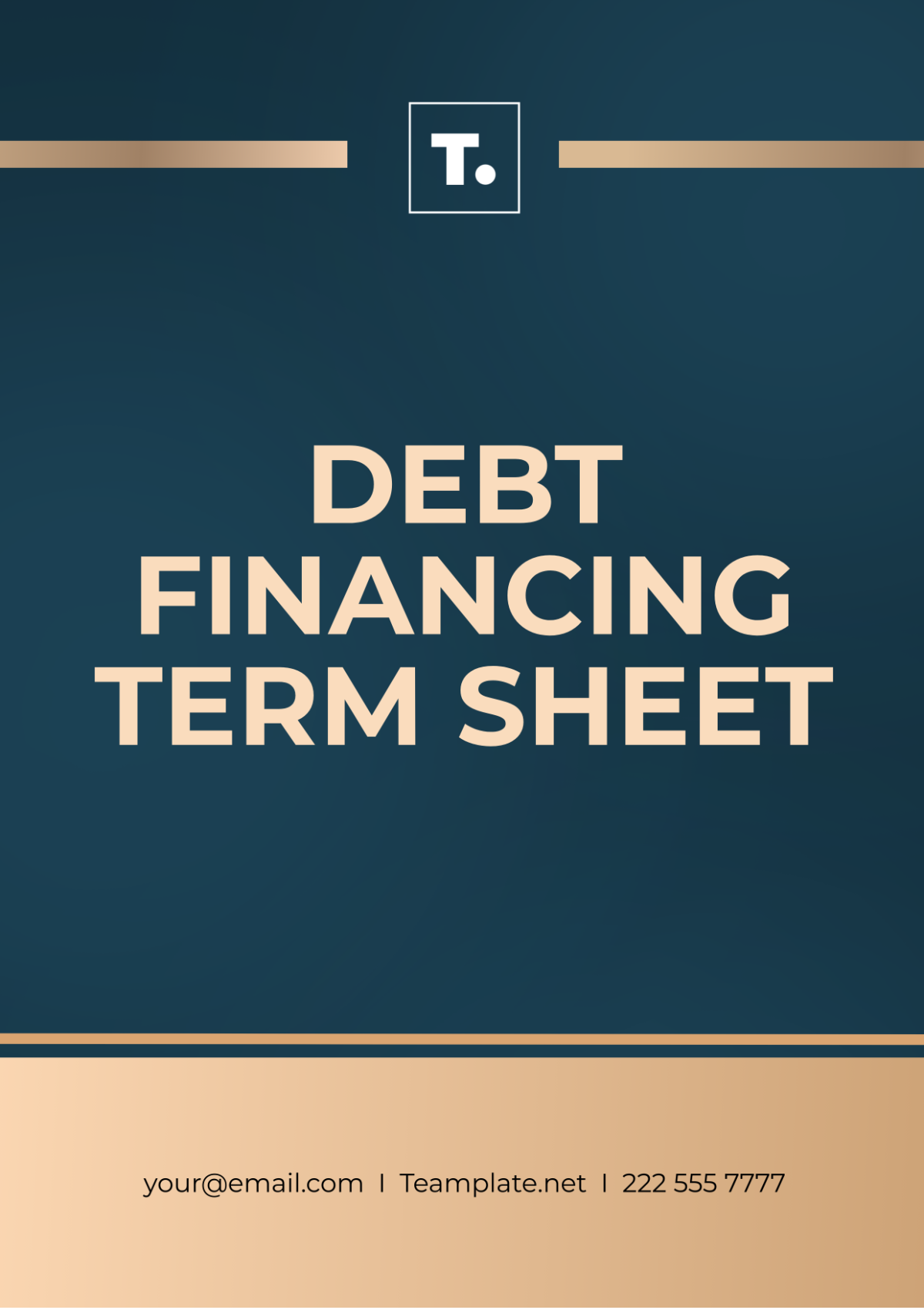 Debt Financing Term Sheet Template