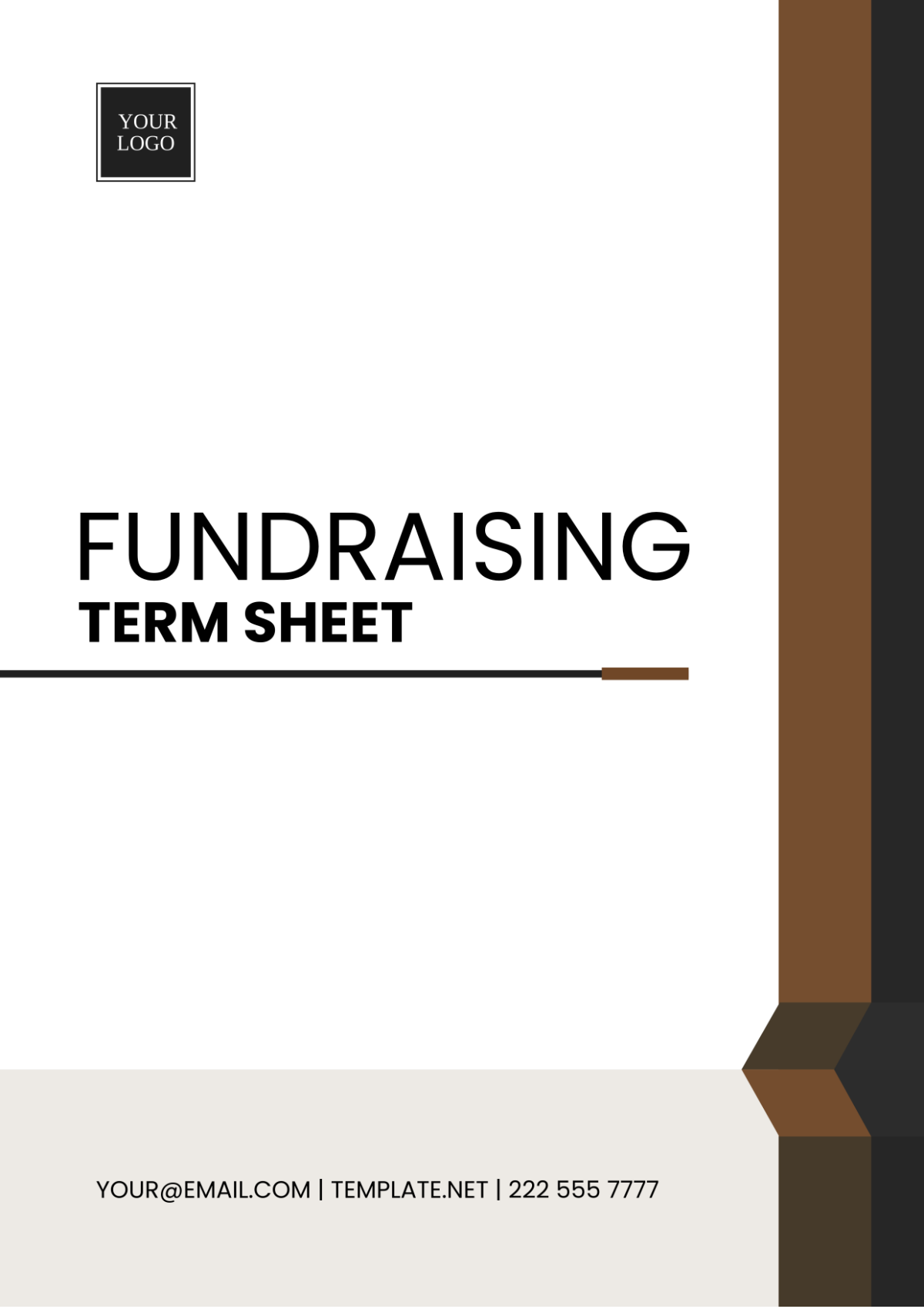 Fundraising Term Sheet Template