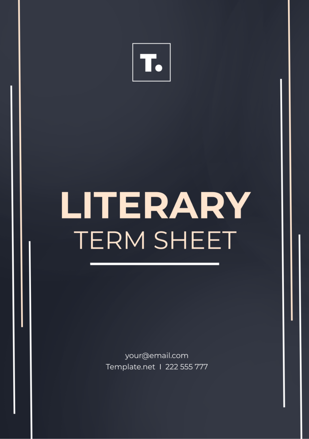 Literary Term Sheet Template